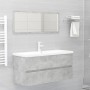 Mueble con lavabo madera de ingeniería gris hormigón de , Tocadores de baño - Ref: Foro24-3071661, Precio: 327,84 €, Descuent...