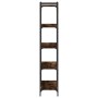 Bookcase with 5 shelves engineered wood smoked oak 80x30x154cm by , Bookcases and shelves - Ref: Foro24-837679, Price: 49,99 ...