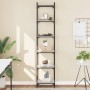 Bookcase with 6 shelves Sonoma gray engineered wood 40x30x188 cm by , Bookcases and shelves - Ref: Foro24-837645, Price: 58,2...