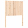 Single bed frame with solid wood headboard by , Beds and slatted bases - Ref: Foro24-3192906, Price: 99,99 €, Discount: %