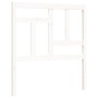 Estructura de cama individual con cabecero madera maciza blanco de , Camas y somieres - Ref: Foro24-3193102, Precio: 109,41 €...