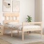 Cama para personas mayores con cabecero madera maciza de , Camas y somieres - Ref: Foro24-3195381, Precio: 118,94 €, Descuent...