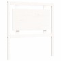 Estructura de cama individual con cabecero madera maciza blanco de , Camas y somieres - Ref: Foro24-3192127, Precio: 124,25 €...