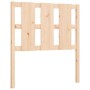 Bed frame with solid wood headboard 100x200 cm by , Beds and slatted bases - Ref: Foro24-3192221, Price: 128,49 €, Discount: %