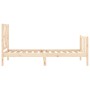 Estructura de cama con cabecero madera maciza 100x200 cm de , Camas y somieres - Ref: Foro24-3192481, Precio: 118,45 €, Descu...