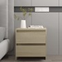 Mesita de noche madera ingeniería roble Sonoma 45x34,5x44,5 cm de vidaXL, Mesitas de noche - Ref: Foro24-809851, Precio: 47,3...