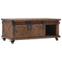 Mesa de centro de madera maciza de abeto marrón 91x51x38 cm de vidaXL, Mesas de centro - Ref: Foro24-246119, Precio: 222,91 €...