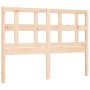 Bed frame with solid wood headboard 140x200 cm by , Beds and slatted bases - Ref: Foro24-3193011, Price: 121,34 €, Discount: %