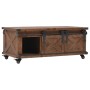 Mesa de centro de madera maciza de abeto marrón 91x51x38 cm de vidaXL, Mesas de centro - Ref: Foro24-246119, Precio: 222,91 €...