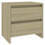 Mesita de noche madera ingeniería roble Sonoma 45x34,5x44,5 cm de vidaXL, Mesitas de noche - Ref: Foro24-809851, Precio: 47,3...