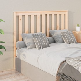 Solid pine wood bed headboard 141x6x101 cm by , Headboards and footboards - Ref: Foro24-818515, Price: 56,99 €, Discount: %