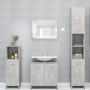 Bathroom furniture set 4 pieces engineered wood gray concrete by , Bathroom furniture - Ref: Foro24-3056884, Price: 191,93 €,...