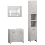 Juego muebles de baño 3 piezas madera ingeniería gris hormigón de , Muebles de baño - Ref: Foro24-3056920, Precio: 155,69 €, ...