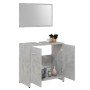 Juego muebles de baño 3 piezas madera ingeniería gris hormigón de , Muebles de baño - Ref: Foro24-3056920, Precio: 155,69 €, ...