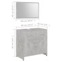 Juego muebles de baño 3 piezas madera ingeniería gris hormigón de , Muebles de baño - Ref: Foro24-3056920, Precio: 155,69 €, ...