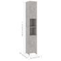 Juego muebles de baño 3 piezas madera ingeniería gris hormigón de , Muebles de baño - Ref: Foro24-3056920, Precio: 155,69 €, ...