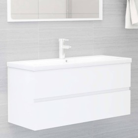 Waschbecken aus weißem Holzwerkstoff von , Badezimmerwaschtische - Ref: Foro24-3071657, Preis: 340,54 €, Rabatt: %