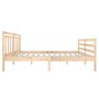 Solid wood bed frame 140x190 cm by , Beds and slatted bases - Ref: Foro24-3100634, Price: 117,09 €, Discount: %