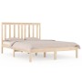 Solid pine wood bed frame 140x200 cm by , Beds and slatted bases - Ref: Foro24-3103843, Price: 117,49 €, Discount: %