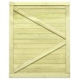 Puerta de valla de jardín madera pino impregnada 125x100 cm de vidaXL, Puertas de jardín - Ref: Foro24-45334, Precio: 95,99 €...