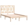 Estructura de cama madera maciza de pino 135x190 cm de , Camas y somieres - Ref: Foro24-3103973, Precio: 130,45 €, Descuento: %