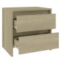 Mesita de noche madera ingeniería roble Sonoma 45x34,5x44,5 cm de vidaXL, Mesitas de noche - Ref: Foro24-809851, Precio: 47,3...