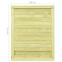 Puerta de valla de jardín madera pino impregnada 125x100 cm de vidaXL, Puertas de jardín - Ref: Foro24-45334, Precio: 95,99 €...