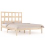 Solid pine wood bed frame 140x190 cm by , Beds and slatted bases - Ref: Foro24-3104458, Price: 105,99 €, Discount: %