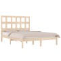 Solid pine wood bed frame 140x190 cm by , Beds and slatted bases - Ref: Foro24-3104458, Price: 105,99 €, Discount: %