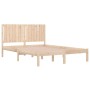 Estructura de cama madera maciza 150x200 cm de , Camas y somieres - Ref: Foro24-3104418, Precio: 141,88 €, Descuento: %