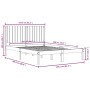 Bettgestell aus Massivholz 150x200 cm von , Betten und Lattenroste - Ref: Foro24-3104418, Preis: 141,88 €, Rabatt: %