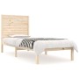 Estructura de cama madera maciza 75x190 cm de , Camas y somieres - Ref: Foro24-3104568, Precio: 96,58 €, Descuento: %