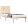 Estructura de cama madera maciza 75x190 cm de , Camas y somieres - Ref: Foro24-3104568, Precio: 96,58 €, Descuento: %