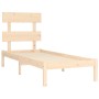 Solid wood bed frame 75x190 cm by , Beds and slatted bases - Ref: Foro24-3104633, Price: 75,99 €, Discount: %