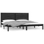 Estructura de cama madera maciza negro Supe King 180x200 cm de , Camas y somieres - Ref: Foro24-3104627, Precio: 239,48 €, De...