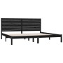 Estructura de cama madera maciza negro Supe King 180x200 cm de , Camas y somieres - Ref: Foro24-3104627, Precio: 239,48 €, De...