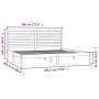 Estructura de cama madera maciza negro Supe King 180x200 cm de , Camas y somieres - Ref: Foro24-3104627, Precio: 239,48 €, De...