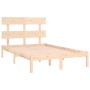 Estructura de cama de madera maciza 140x200 cm de , Camas y somieres - Ref: Foro24-3104673, Precio: 108,98 €, Descuento: %