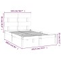 Estructura de cama de madera maciza 140x200 cm de , Camas y somieres - Ref: Foro24-3104673, Precio: 108,98 €, Descuento: %