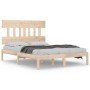 Solid pine wood bed frame 160x200 cm by , Beds and slatted bases - Ref: Foro24-3104748, Price: 123,92 €, Discount: %