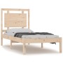 Estructura de cama madera maciza 75x190 cm de , Camas y somieres - Ref: Foro24-3105495, Precio: 84,99 €, Descuento: %