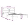 Estructura de cama madera maciza 180x200 cm de , Camas y somieres - Ref: Foro24-3105550, Precio: 162,09 €, Descuento: %