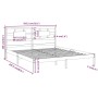 Bettgestell aus Massivholz 180x200 cm von , Betten und Lattenroste - Ref: Foro24-3105680, Preis: 144,75 €, Rabatt: %