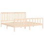 Estructura de cama con cabecero madera maciza de pino 180x200cm de , Camas y somieres - Ref: Foro24-3188221, Precio: 183,74 €...