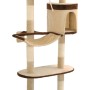 Wall cat scratching post sisal posts 194 cm beige and brown by vidaXL, Cat furniture - Ref: Foro24-170589, Price: 114,42 €, D...