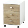 Germany Altino Oak File Cabinet with Wheels Navarra White 40x48.9x56.9cm by Germania, Filing cabinets - Ref: Foro24-426459, P...