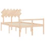 Cama de matrimonio personas mayores con cabecero madera maciza de , Camas y somieres - Ref: Foro24-3195516, Precio: 130,24 €,...