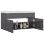 Mueble con lavabo madera de ingeniería gris brillante de , Tocadores de baño - Ref: Foro24-3070846, Precio: 226,25 €, Descuen...