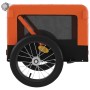 Bicycle pet trailer, iron frame, Oxford fabric, orange and black. by , pet strollers - Ref: Foro24-93914, Price: 93,00 €, Dis...