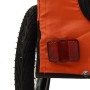 Bicycle pet trailer, iron frame, Oxford fabric, orange and black. by , pet strollers - Ref: Foro24-93914, Price: 89,99 €, Dis...